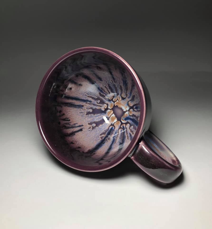 Purple Pumpkin Mug by CMH Pottery