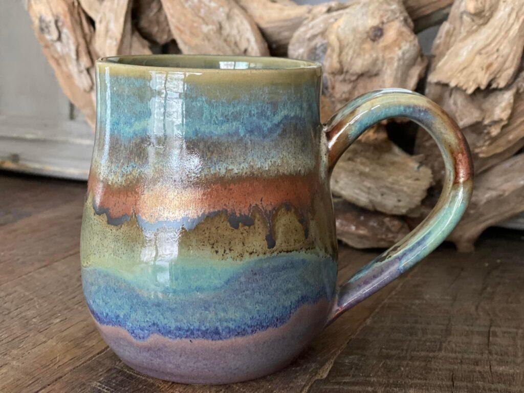 Pastel stripes Mug by Stefanie Montana