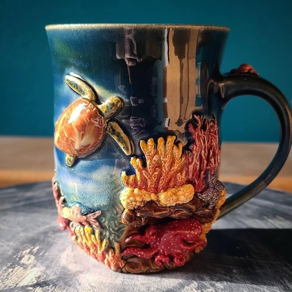 AMACO underwater underglazes by Kelsey Schroeder