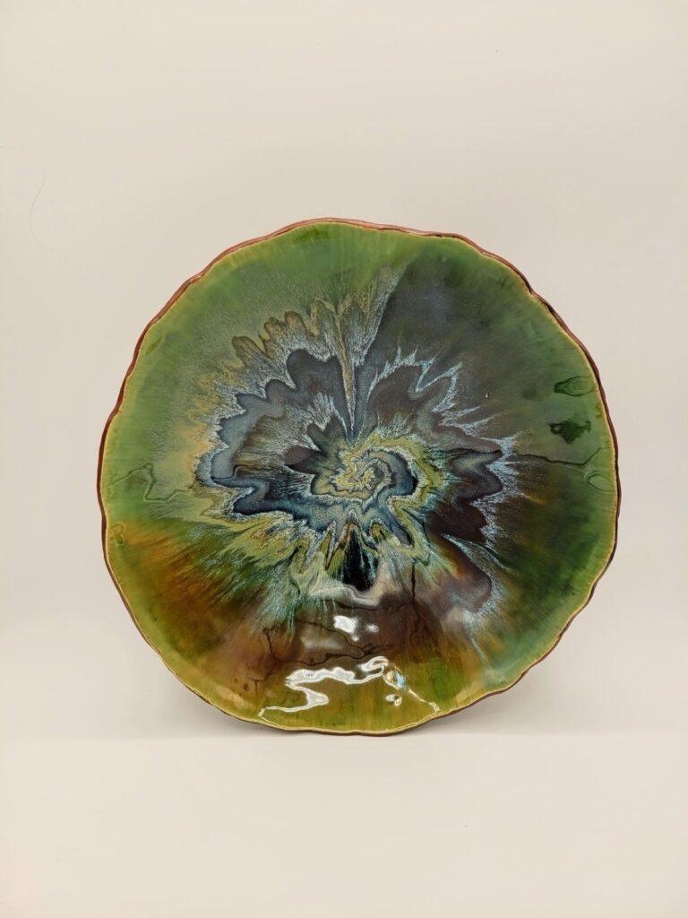 Green combo plate by Debra Meadow