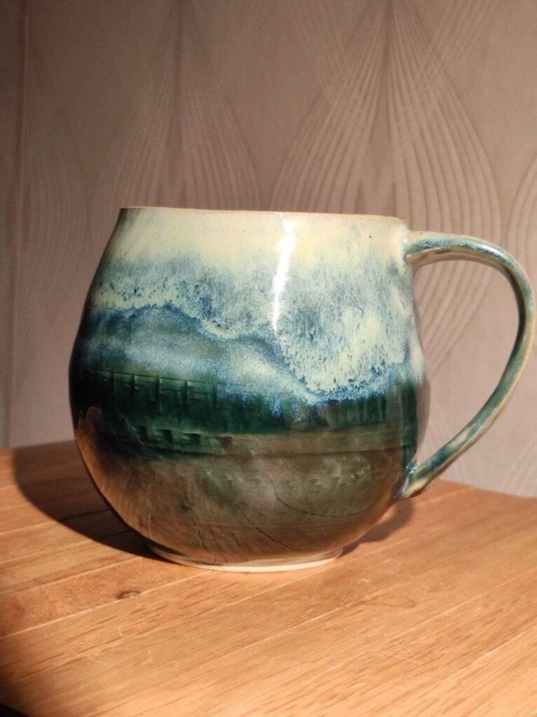 Rainforest over Cirrus flow Mug by Frida de Verdier