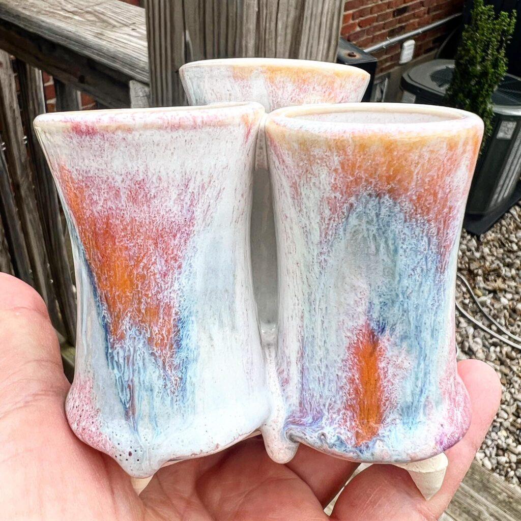 Blue Midnight, Raspberry Mist and Pumpkin over Honey Flux