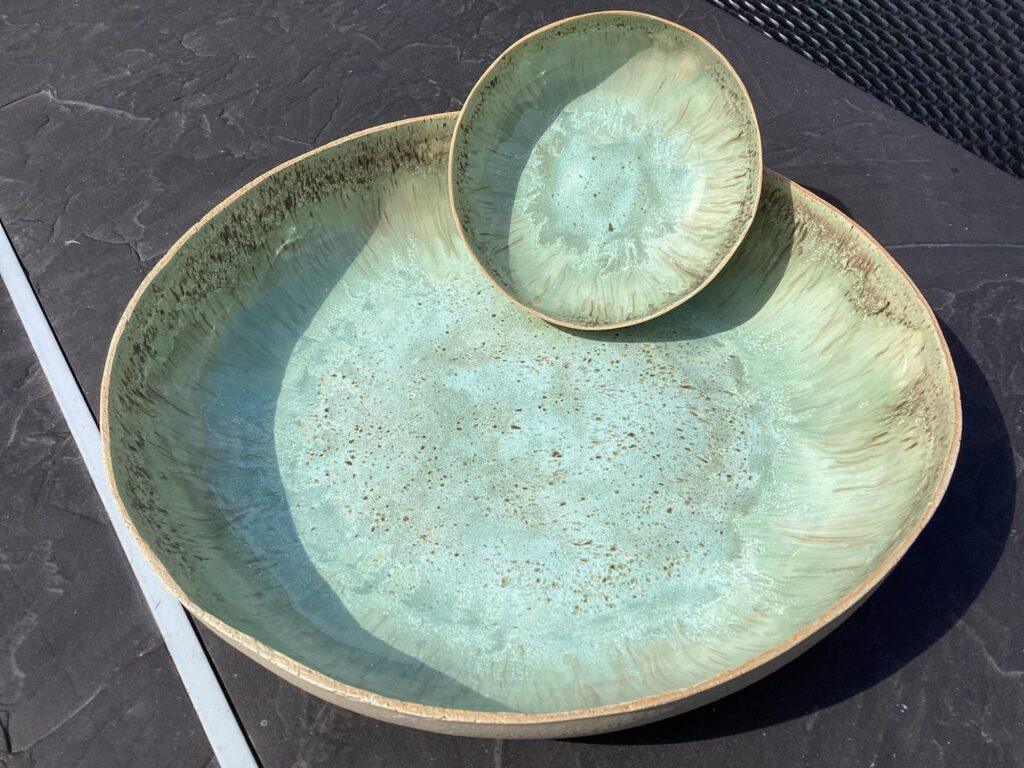Sandstone, Aurora Green and Norse Blu by Catherine Lapeirre
