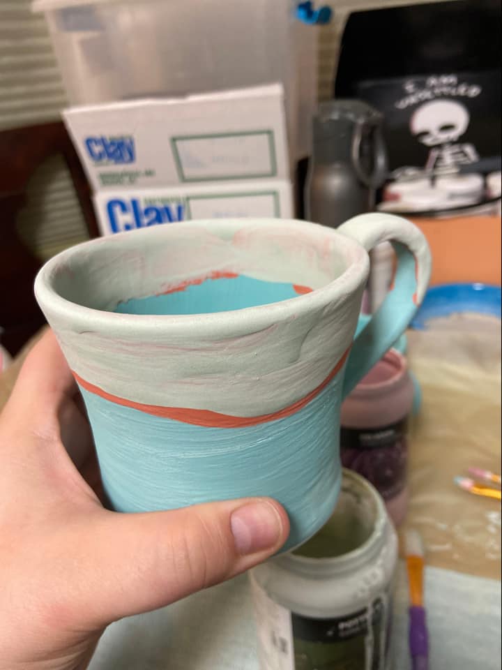 Seaweed over Power Turquoise Mug By Amandalynn Jones