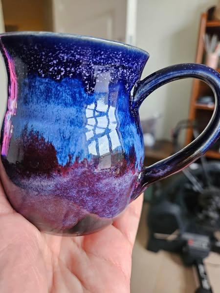 Northern Lights Glaze Combo Mug by Bibi Lene Bruun Andersen