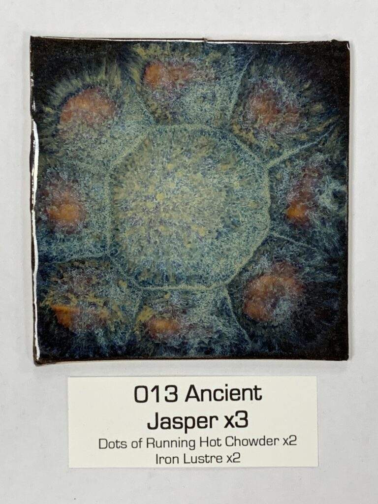 Ancient Jasper x3, dots of RHC x2, Iron Lustre x2