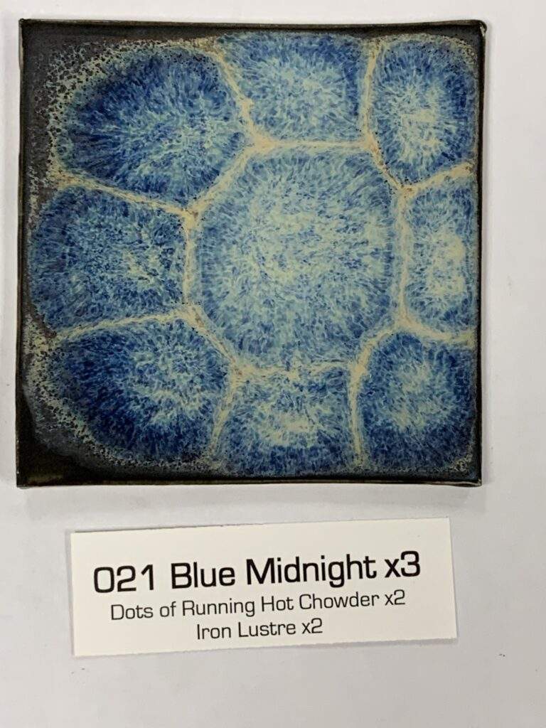 Blue Midnight x3, dots of RHC x2, Iron Lustre x2
