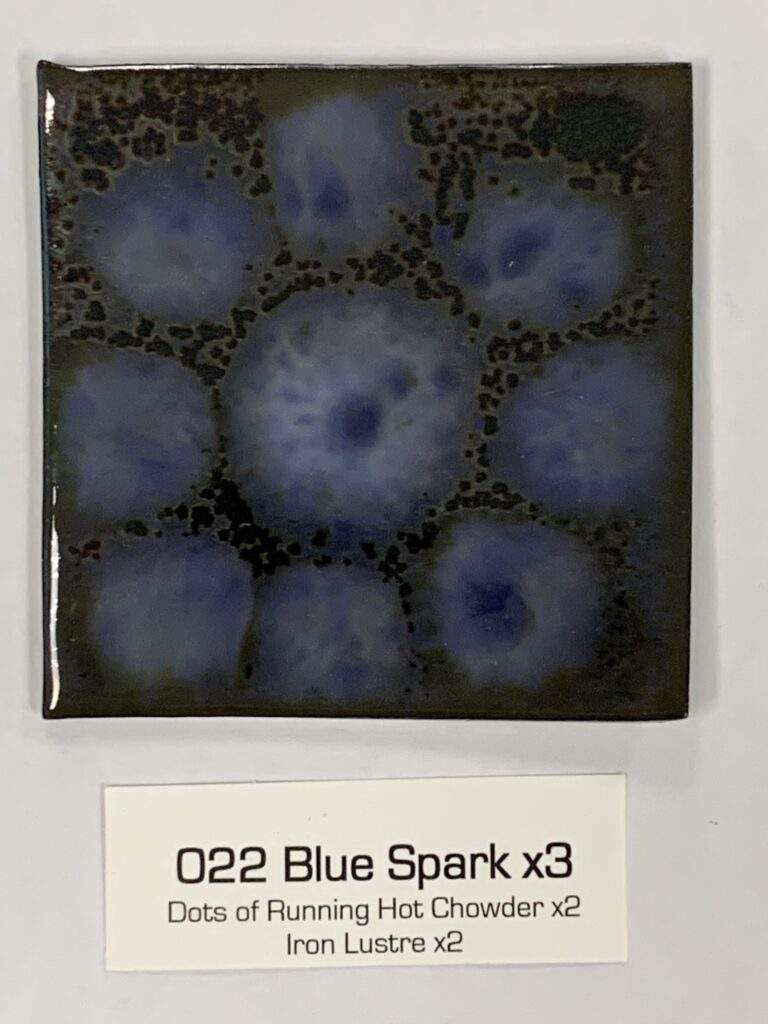 Blue Spark x3 RHC dots x2 Iron Lustre x2