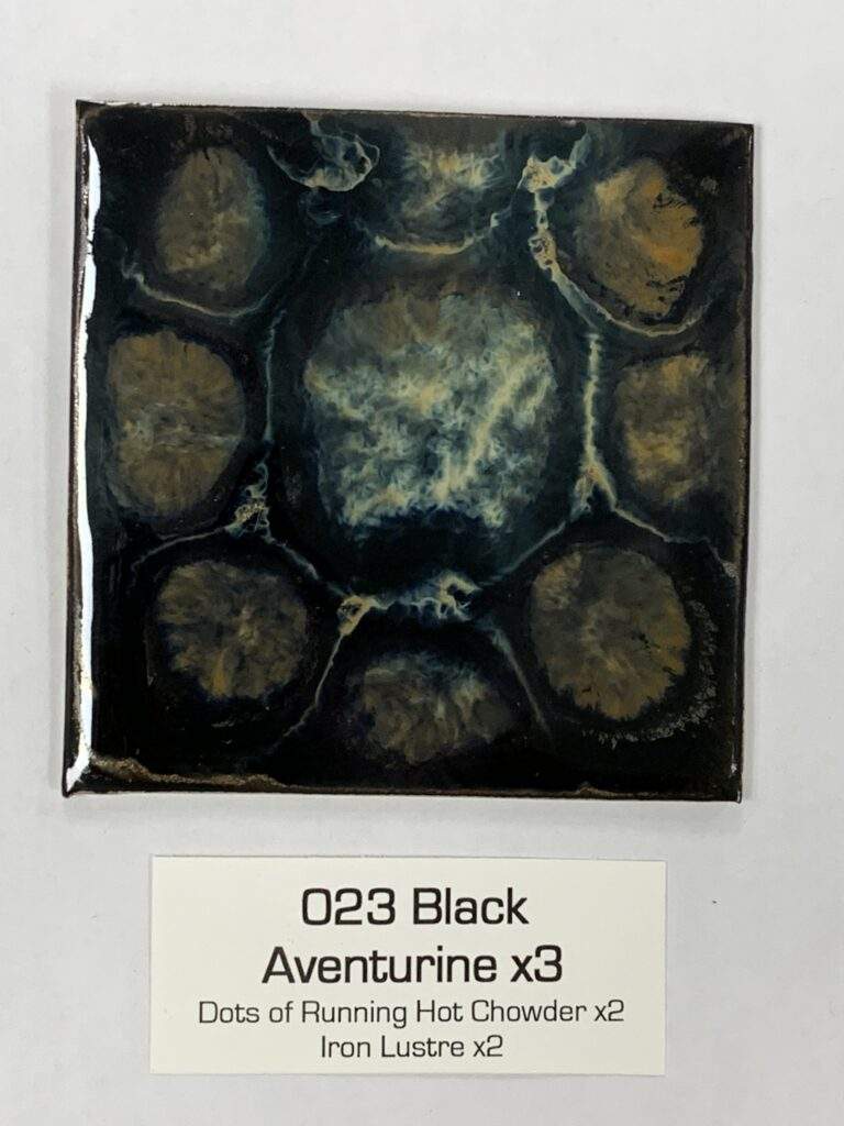Black Aventurine x3, dots of RHCx2, Iron Lustre x2