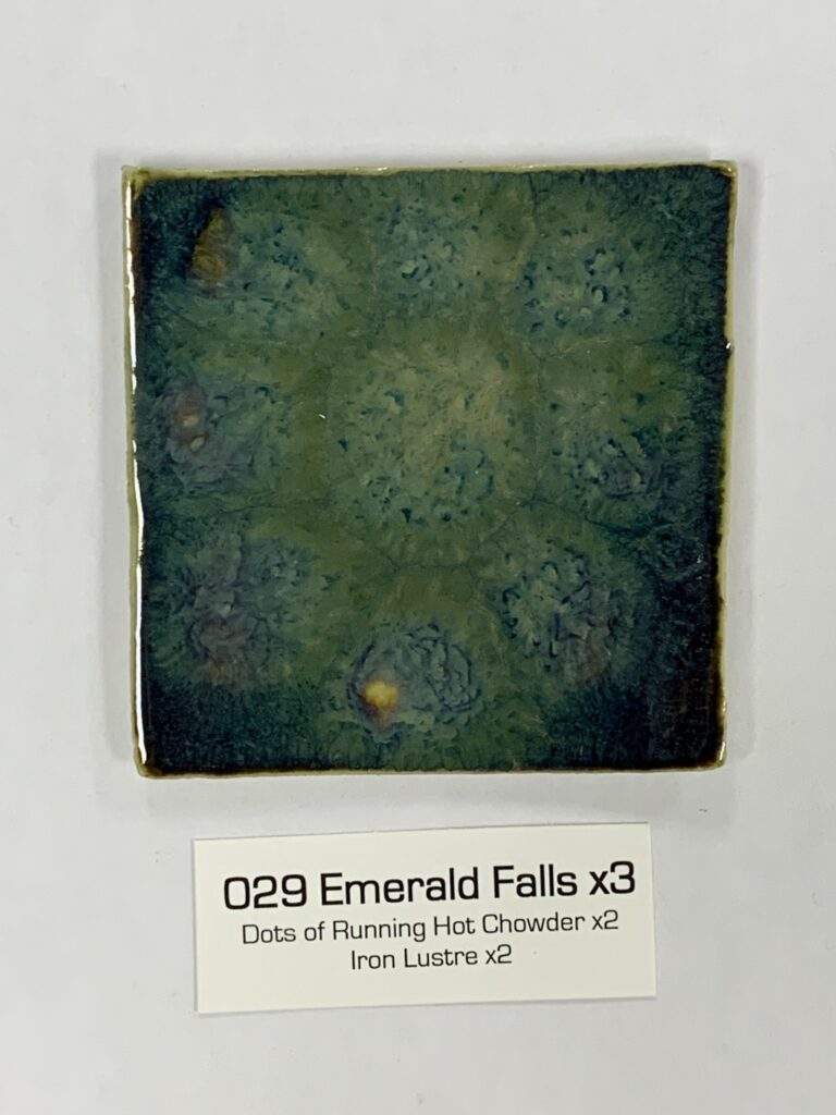 Emerald Falls x3, RHC dots x2, Iron Lustre x2