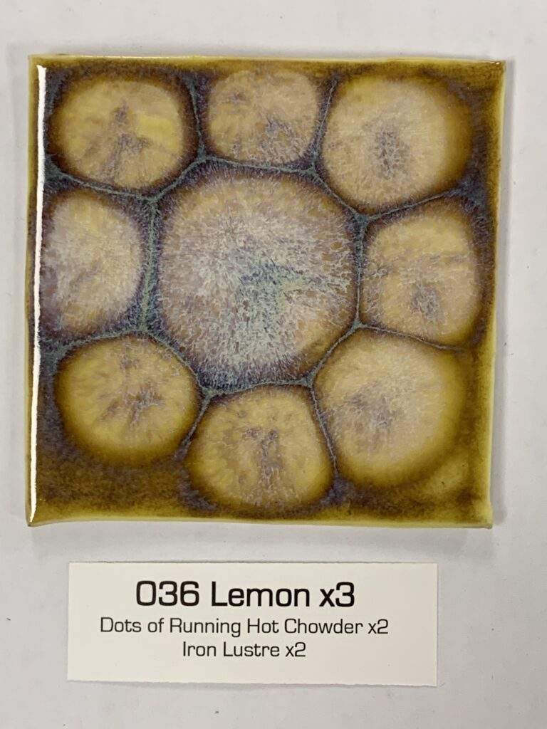 Lemon x3, dots of RHCx2, Iron Lustre x2