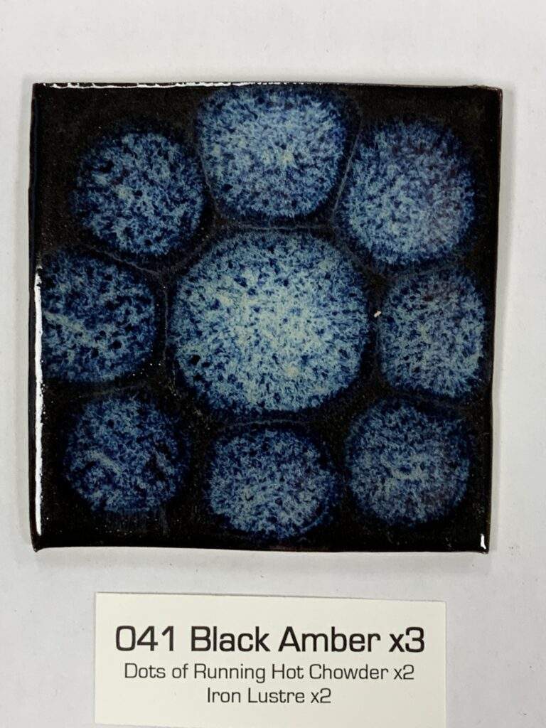 Black Amber x3, RHC dots x2, Iron Lustre x2