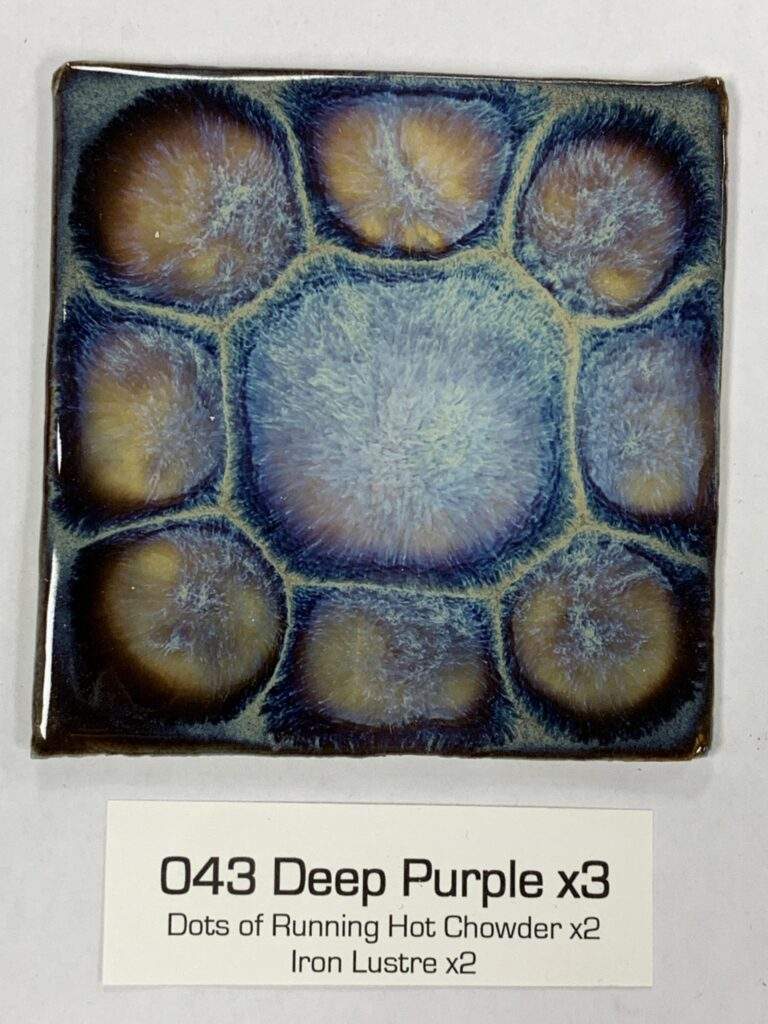 Deep Purple x3, RHC dots x2, Iron Lustre 2