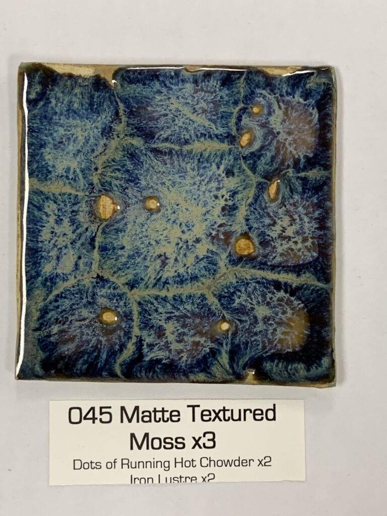 Matte Textured Moss x3, dots of RHC x2, Iron Lustre x2