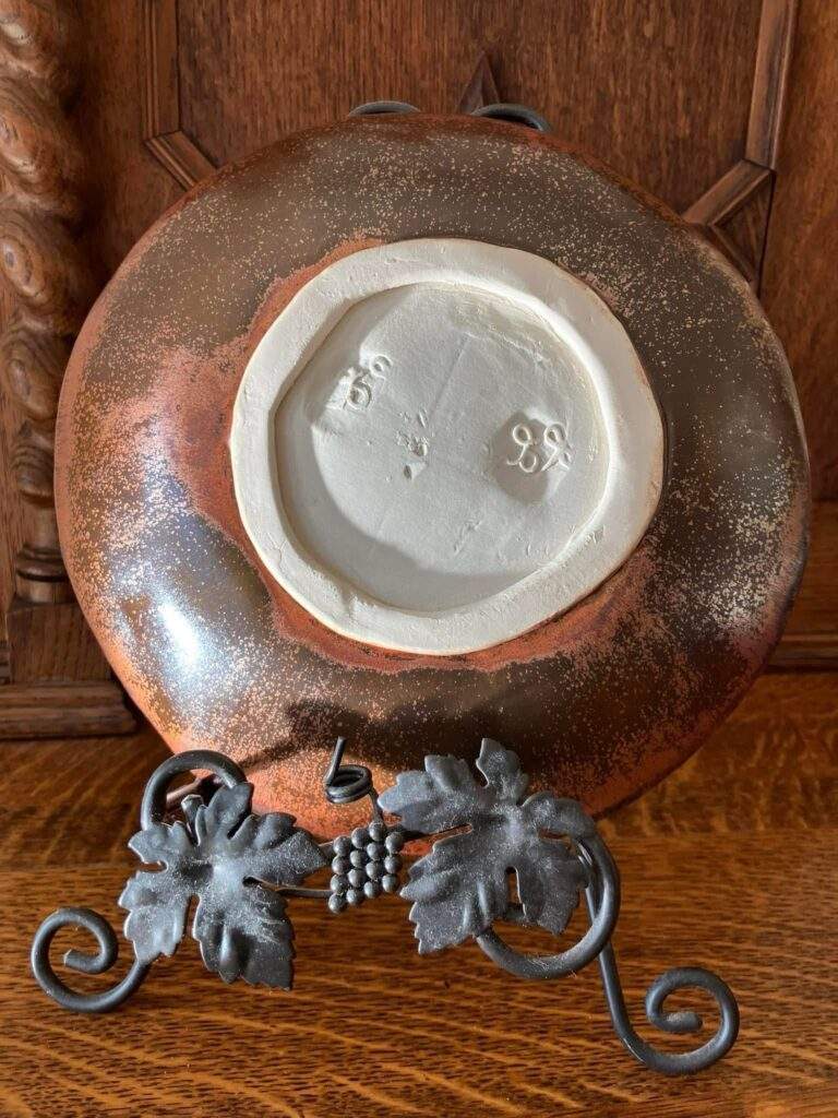 Power Turquoise and Ancient Copper Combo Bowl by Linda Liebl
