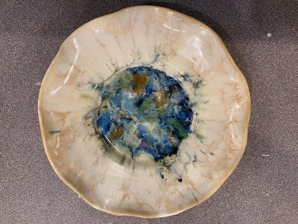 Glaze Chips Plate by Amy Felter Bolt