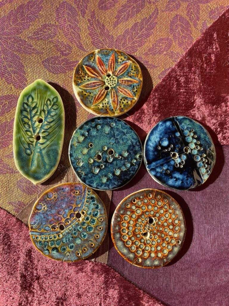 Celadons Stoneware Buttons by Barbara Attinger Snarr