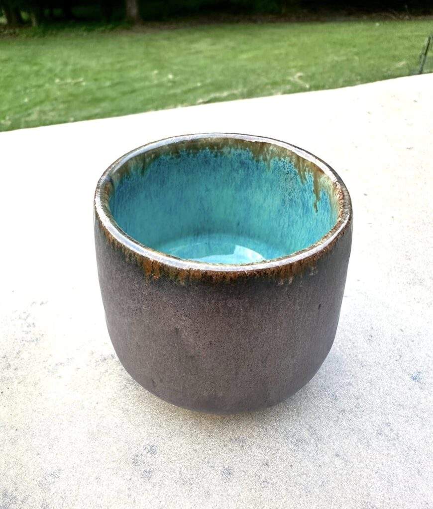 Blue Lagoon and Ancient Copper combo tumbler by Mei Bell