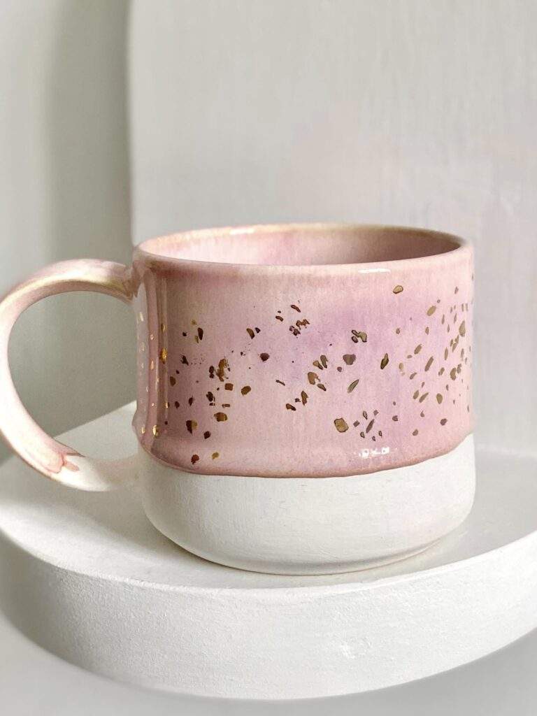 Pink mug by Emily Marilyn Daley