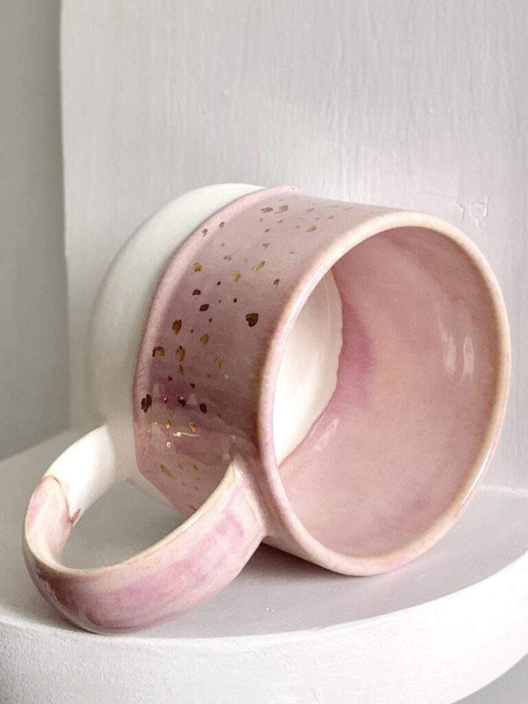 Pink mug by Emily Marilyn Daley