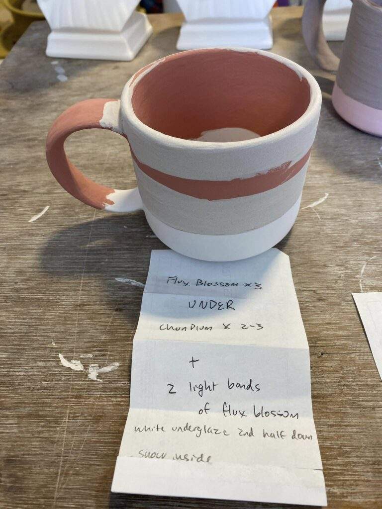 Pink mug by Emily Marilyn Daley
