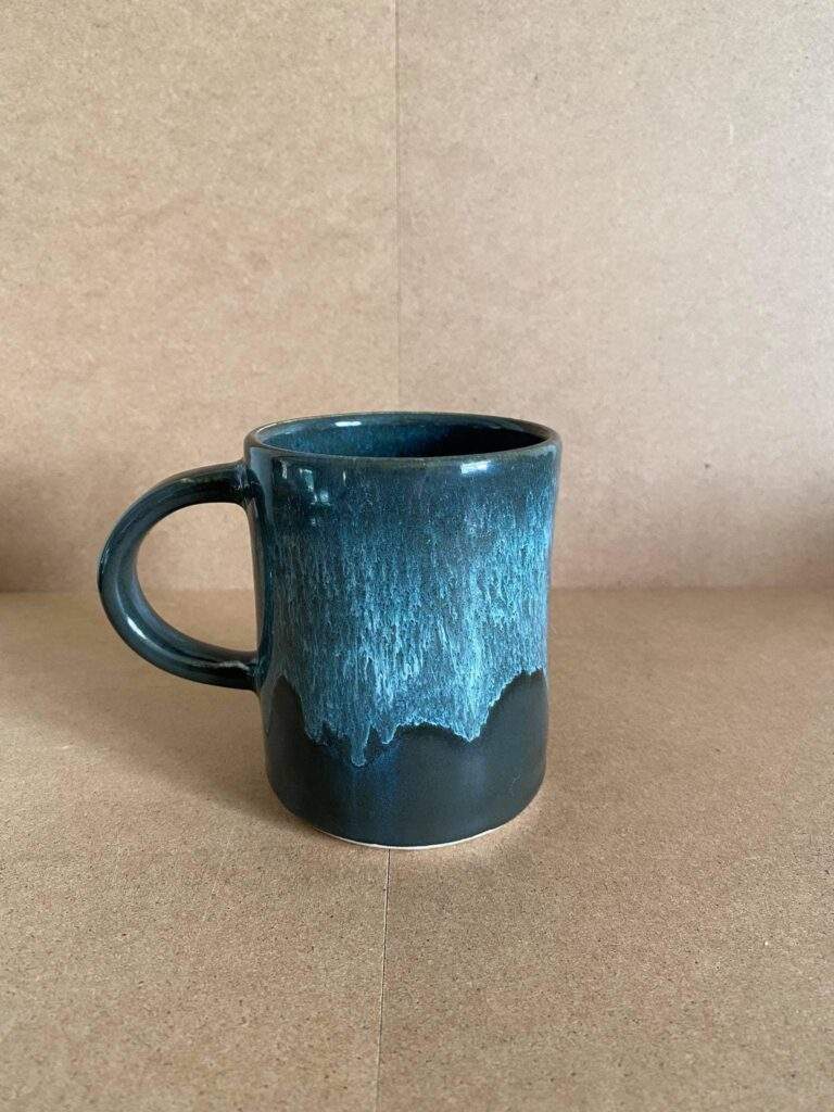 Arctic Blue over Blue Midnight combo mug by Cameron Scragg