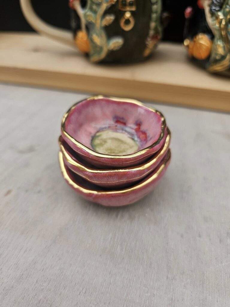 Sangria and Bougainvillea Tiny Bowls By Jade Dear