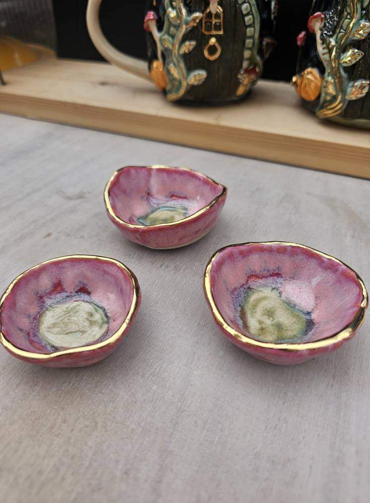 Sangria and Bougainvillea Tiny Bowls By Jade Dear