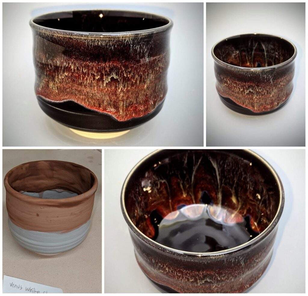 Obsidian, Deep Firebrick and Albany Slip Brown