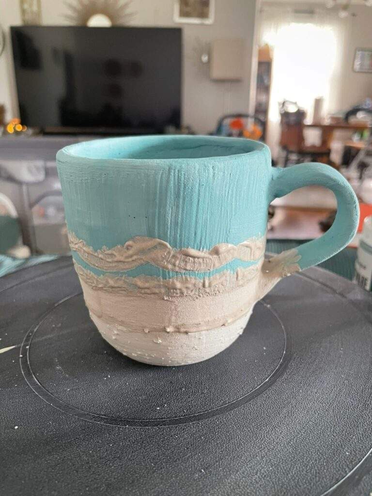 Tropical Shoreline Glaze Beachy Mug by Missy Anne