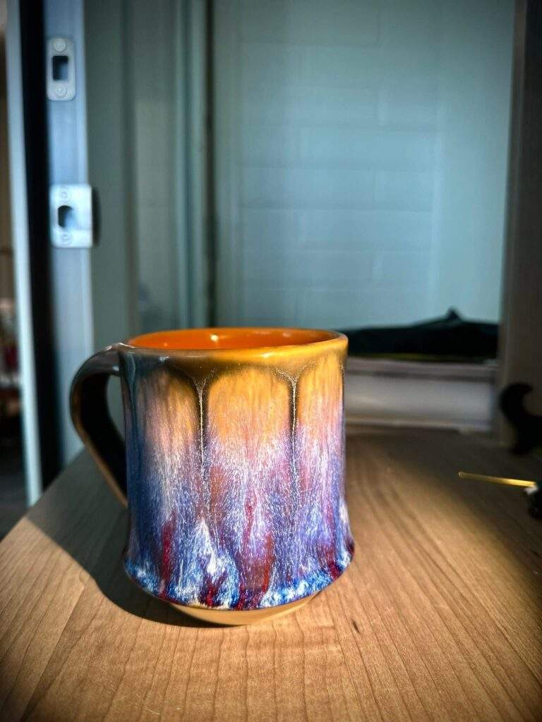 Frozen Pond in Orange by Natasha Cloutier Ramsey