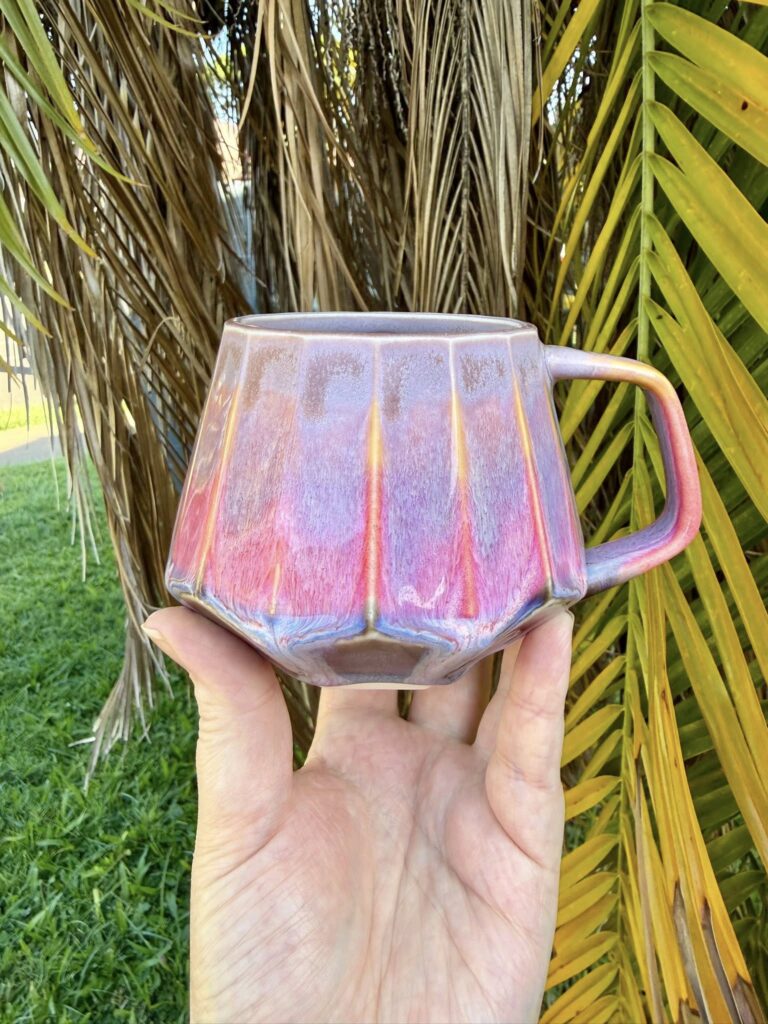 Pastel Purple and Pink Geo Cup