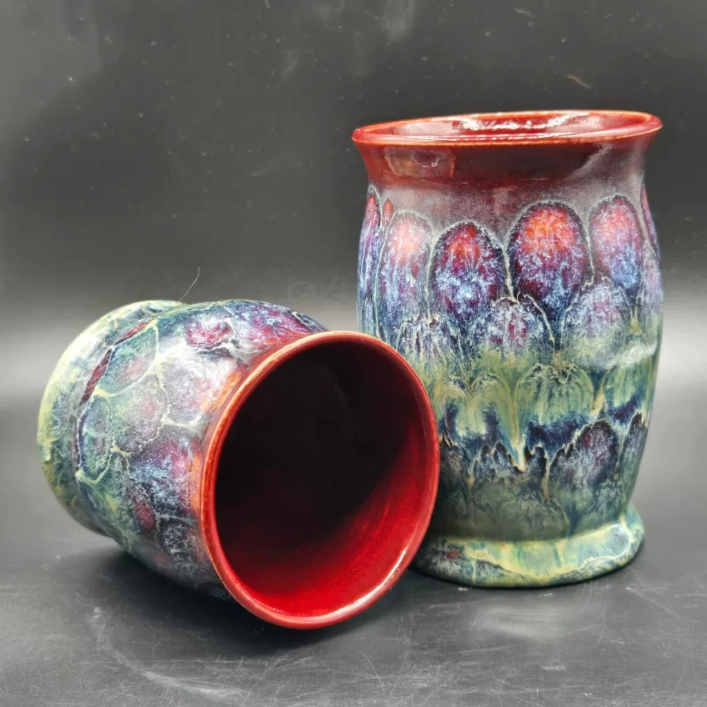 Iron Lustre over Running Hot Chowder over Firebrick by Kimberly Knowles McClure